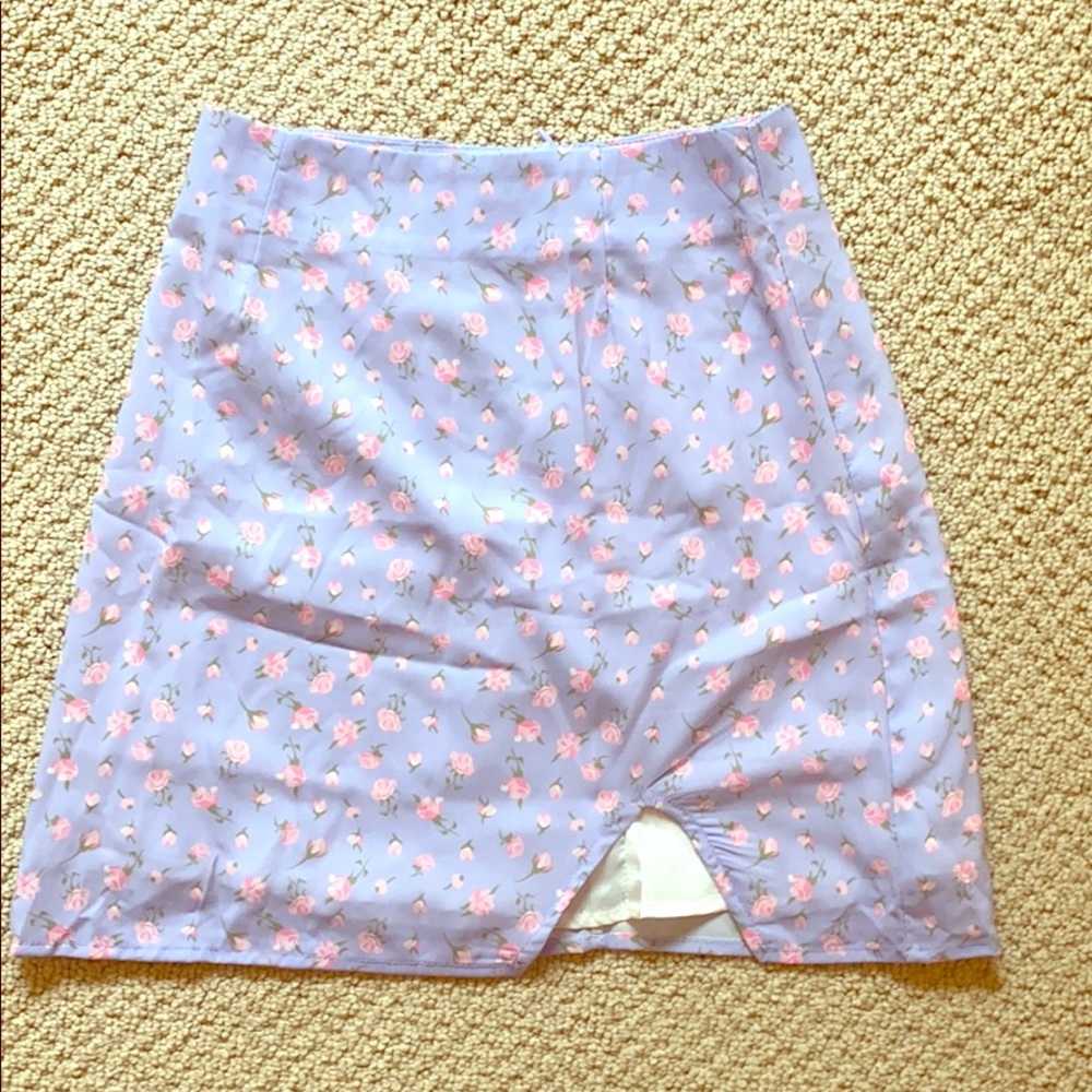 Pink and purple adorable mini skirt